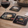 Dessous de verre personnalisé thème vin