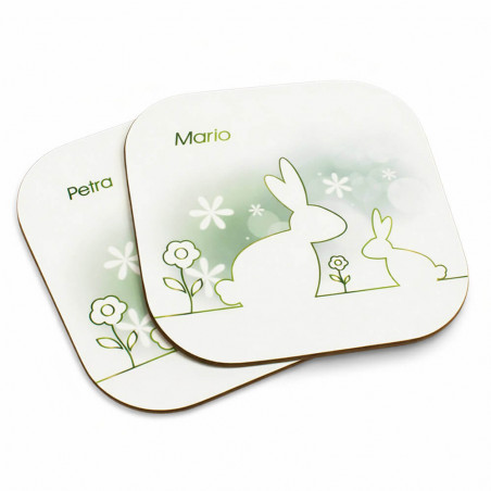 dessous de verre carré personnalisable