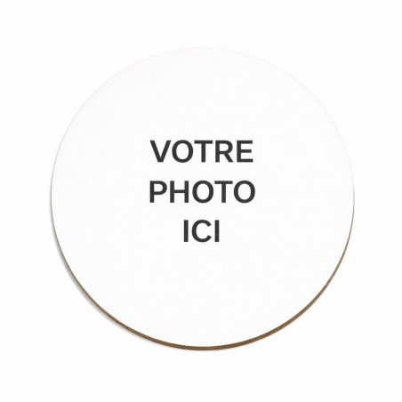 Sous verre rond personnalisable avec votre photo