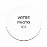 Sous verre rond personnalisable avec votre photo