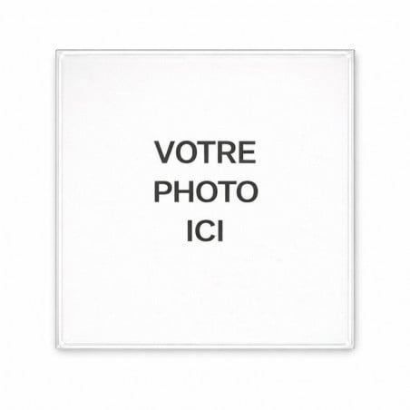 Sous verre en verre avec votre photo
