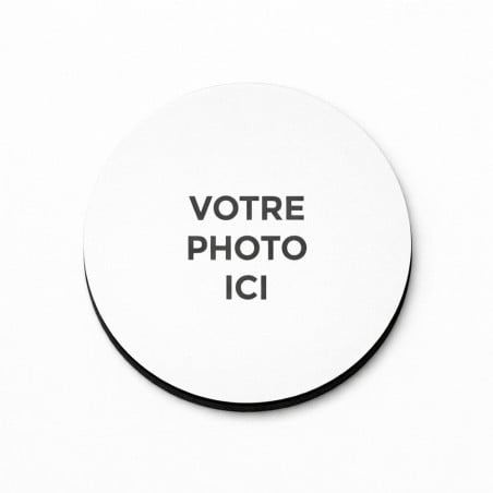 Sous verre souple rond avec votre photo