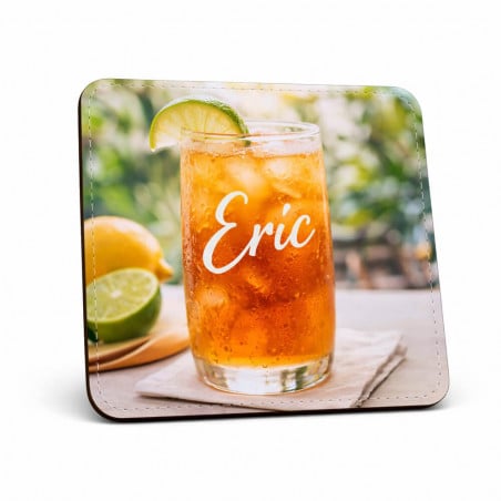 Sous verre cuir photo