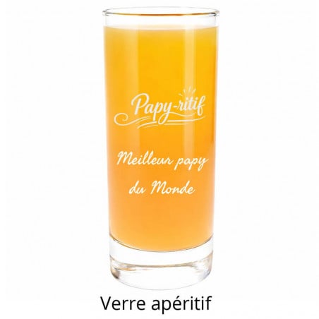 Verre Papyritif gravé