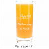 Verre Papyritif gravé