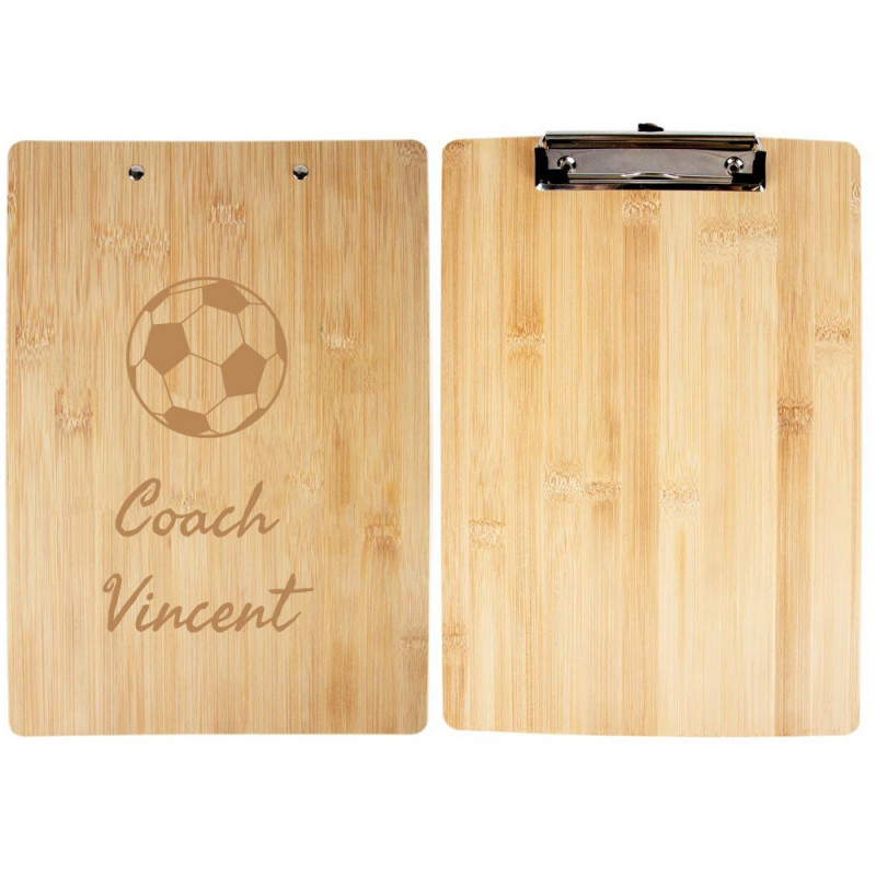 Porte document en bois personnalisé