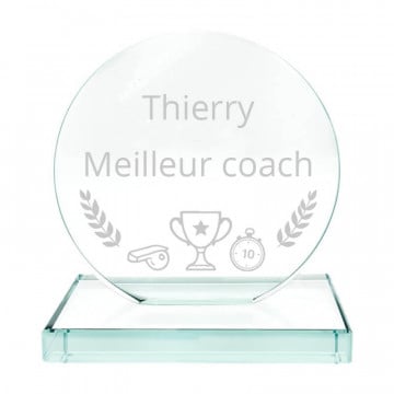 Trophée coach personnalisé avec gravure