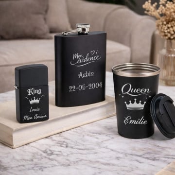 Cadeaux gravés Black Edition