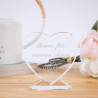 Cœur en verre personnalisable