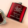 Flasque rouge 180ml à personnaliser