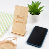 Support smartphone bois personnalisé