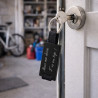 Porte clé noir gravé