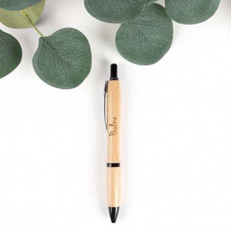 Stylo bille bambou personnalisé