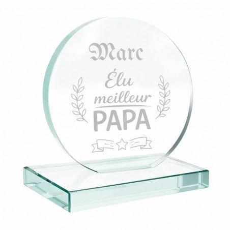 Trophée fête des pères personnalisé