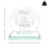 Dimension trophée meilleur papa personnalisé
