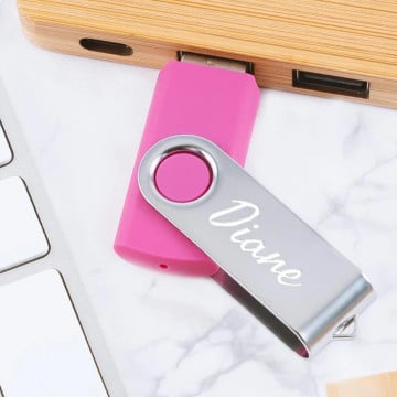 Clé USB rose personnalisé