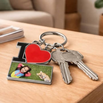 Porte clé I Love personnalisé