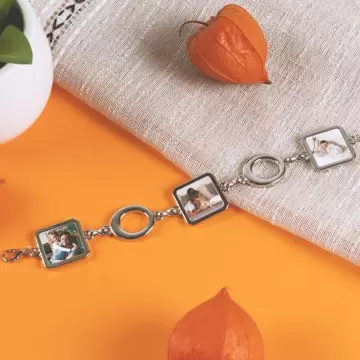 Bracelet 3 carrés personnalisable