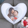 Coussin cœur personnalisé photo