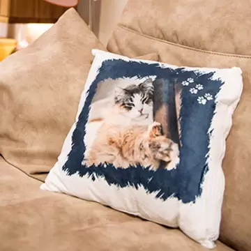 Coussin polaire personnalisé