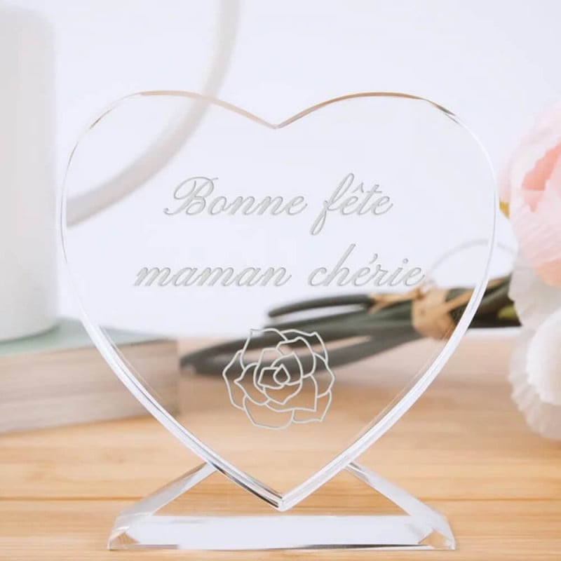 Gravure texte sur coeur