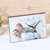 Horloge rectangle bois personnalisé