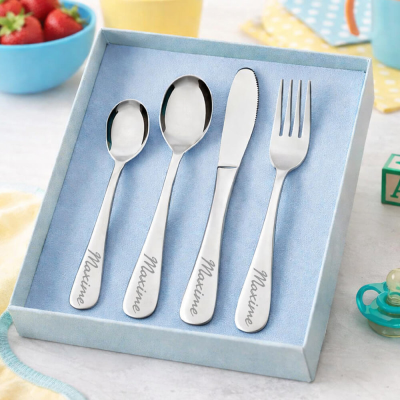 Coffret couverts enfants personnalisés