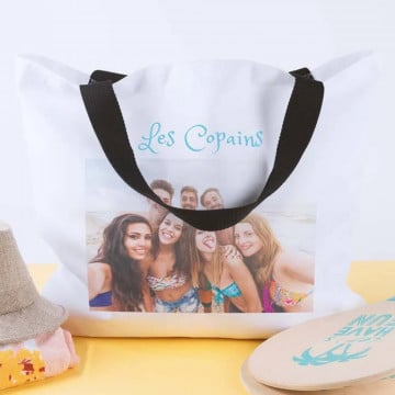 Sac anse noir personnalisé
