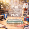 Trophée meilleur papa gravé