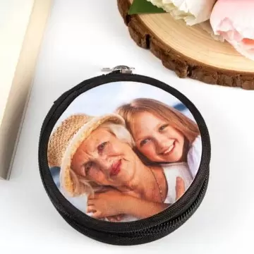 Porte monnaie rond personnalisé