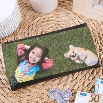 Grand portefeuille personnalisé photo