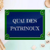 Plaque rue parisienne personnalisée texte