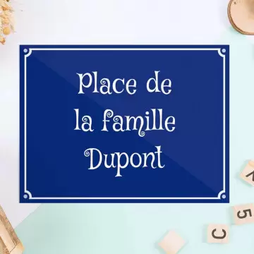 Plaque de rue personnalisée texte