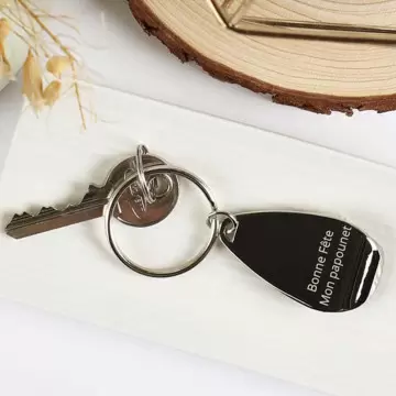 Porte clé décapsuleur métal