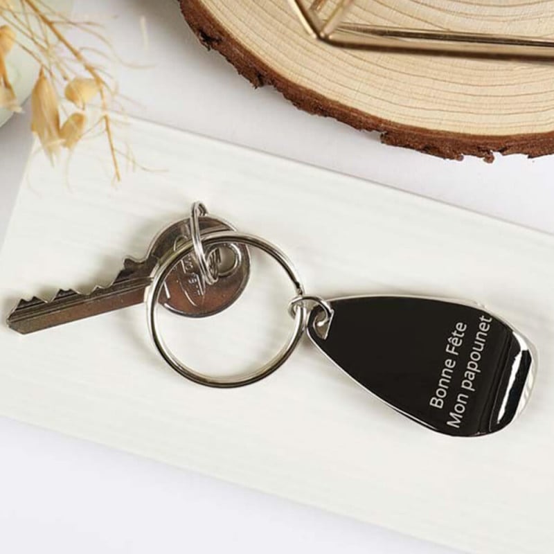 Porte clé décapsuleur métal
