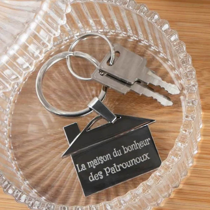 Porte clef maison à graver