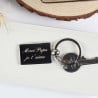 porte clef rectangle gravé personnalisé