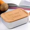 Lunch box acier et bambou