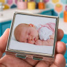 Miroir de poche carré personnalisée
