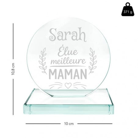 Trophée meilleure maman personnalisé