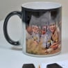 Mug magique noir personnalisable