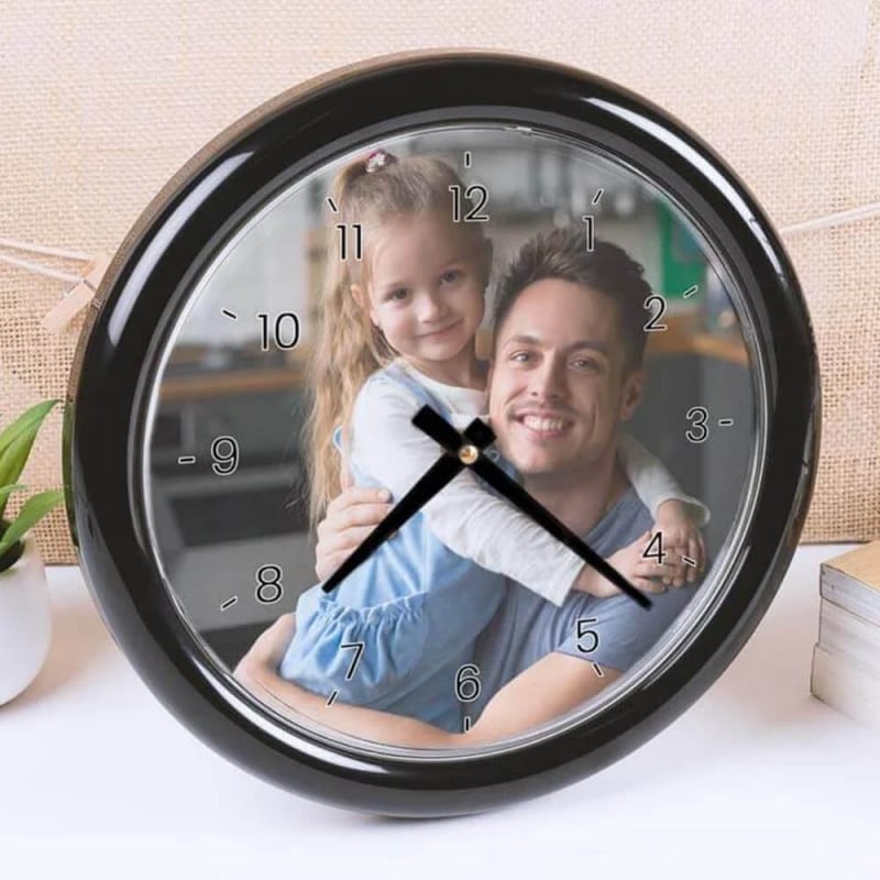 Horloge ronde personnalisée