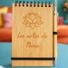 Bloc notes bambou personnalisé