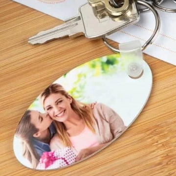 Porte clé ovale personnalisé