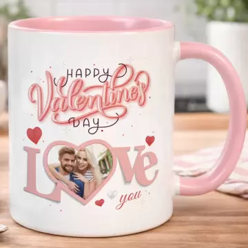 Mug rose personnalisé