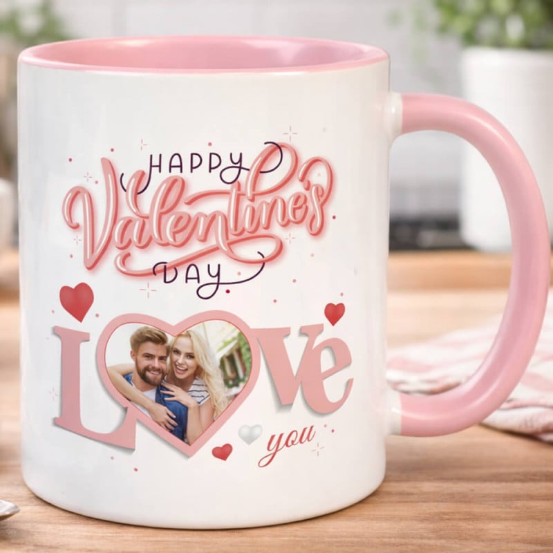 Mug rose personnalisé