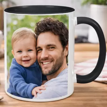 Mug noir personnalisable