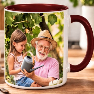 Mug marron personnalisé