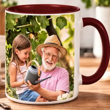 Mug marron personnalisé