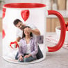 Mug rouge personnalisée